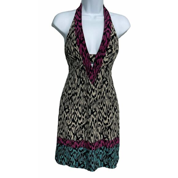 Nanette Lenore Silk Printed Mini Dress White 0‎ - Picture 1 of 16